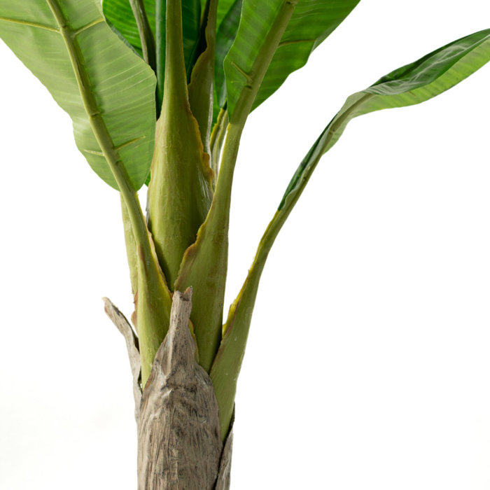 BIRCHCITY 50" Artificial Banana Leaf Tree Faux Potted Banana Tree Wayfair
